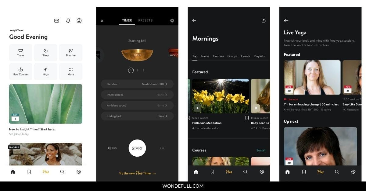 morning meditation app insight timer