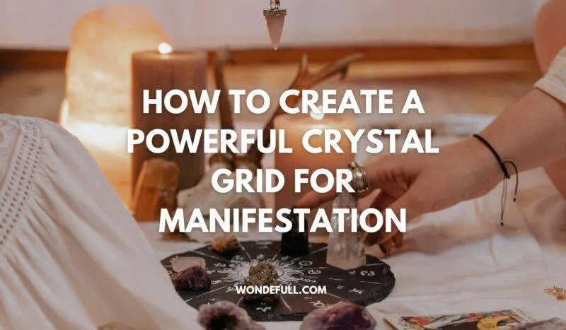crystal grid for manifestation set up