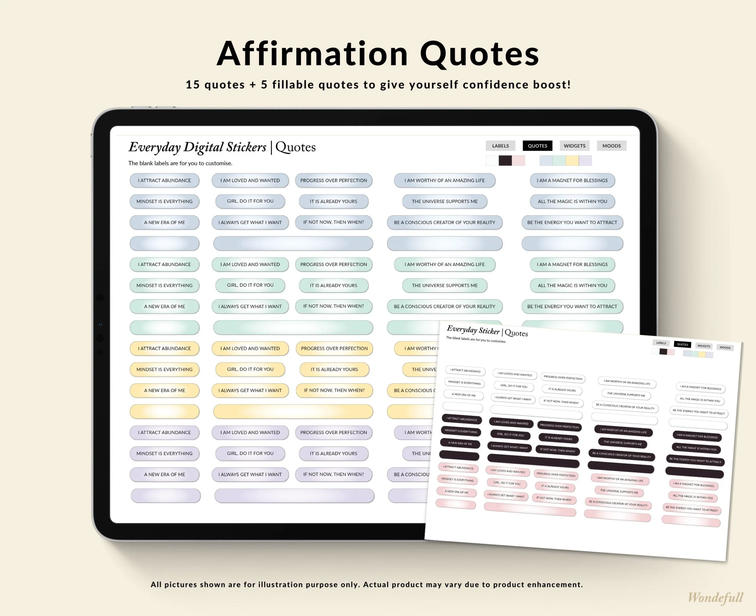 Everyday Digital Stickers quotes