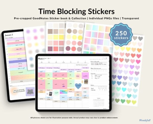 Time blocking stickers intro