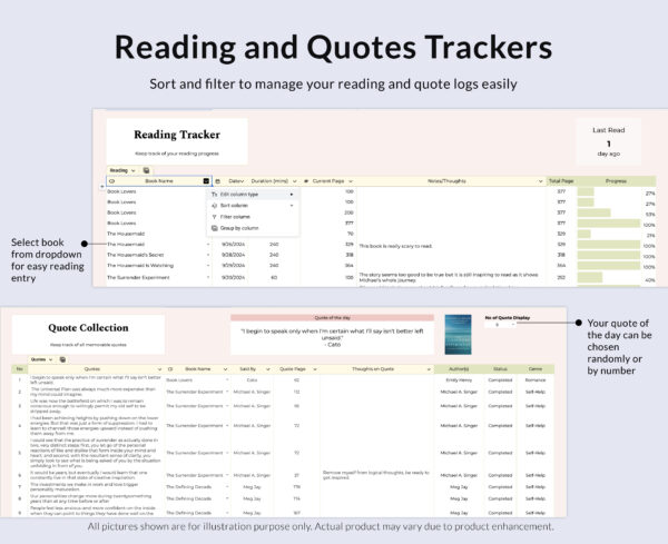 Reading Tracker, Book Tracker, TBR - Image 5