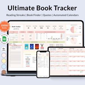 Reading Tracker, Book Tracker, TBR