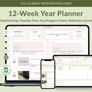 12 week year gsheets template