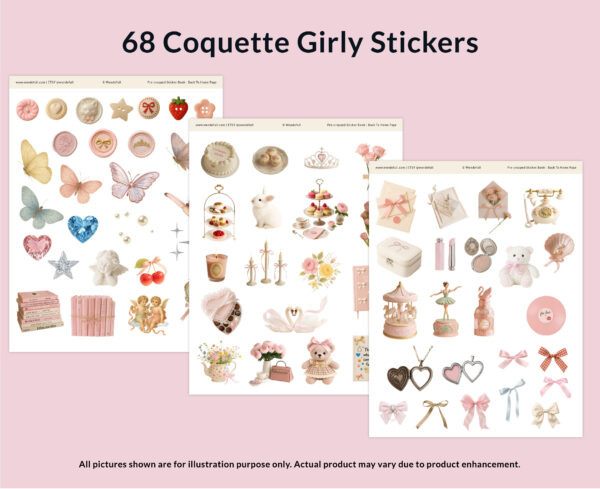 Coquette Digital Stickers Set - Image 2
