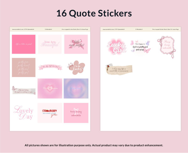 Coquette Digital Stickers Set - Image 4