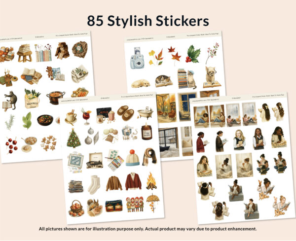 Cozy Reading Stickers Set - Image 2