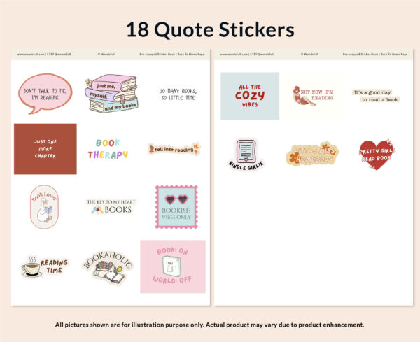 Cozy Reading Stickers Set - Image 3