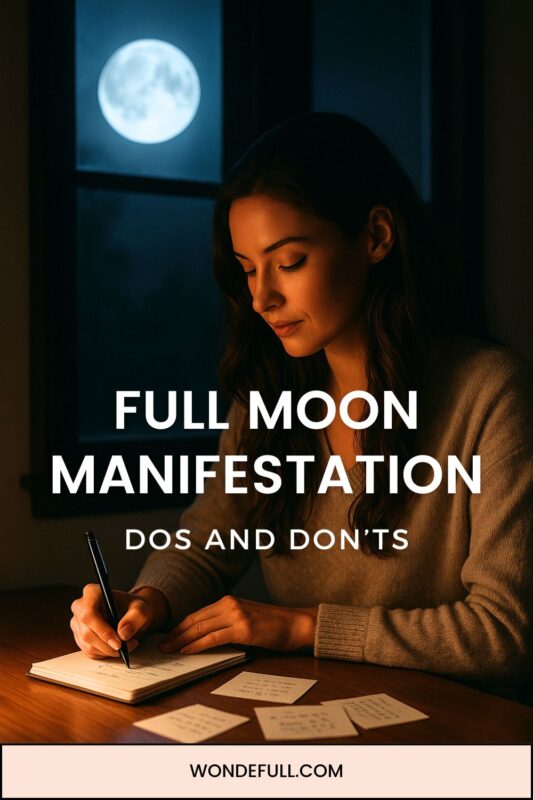 full moon manifestation dos and donts