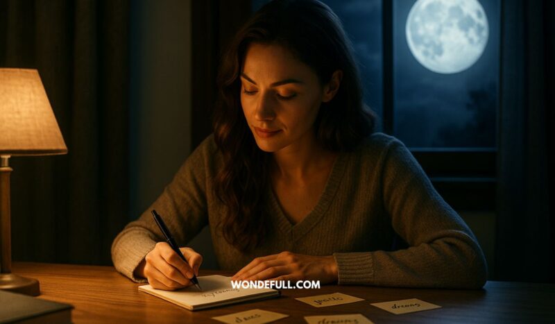 full moon manifestation paper