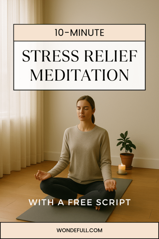 stress relief meditation script home