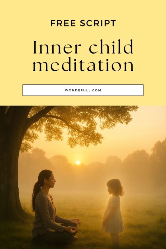 inner child meditation woman girl