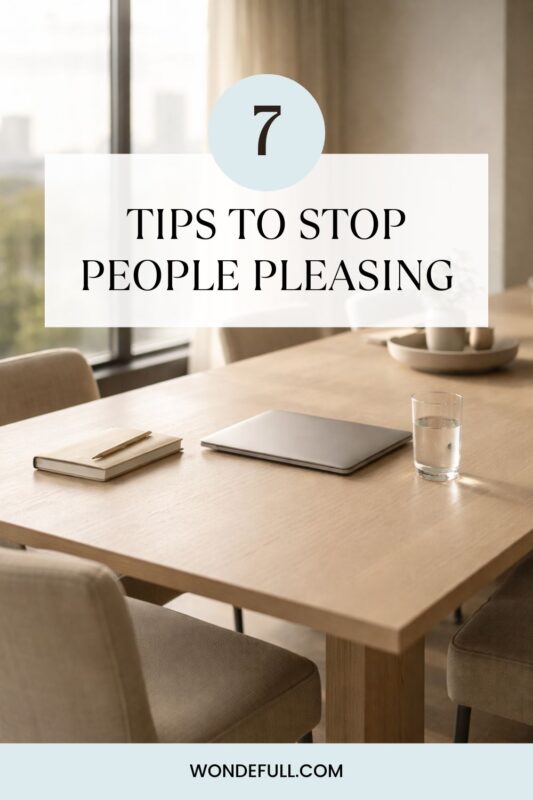 How to Stop People Pleasing and Start Choosing Yourself desk