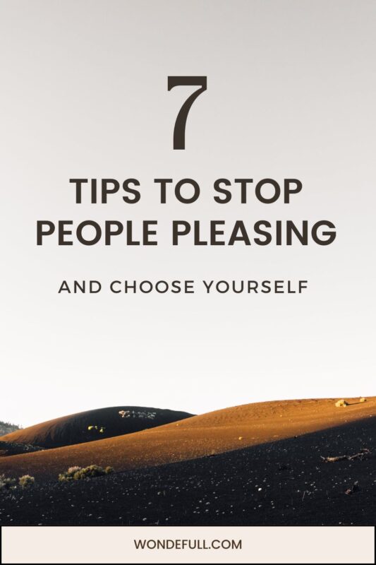 How to Stop People Pleasing and Start Choosing Yourself minimal landscape
