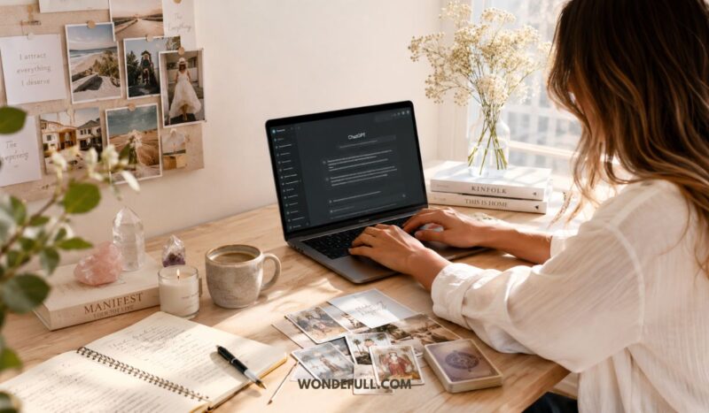 how to use ai manifest woman desk